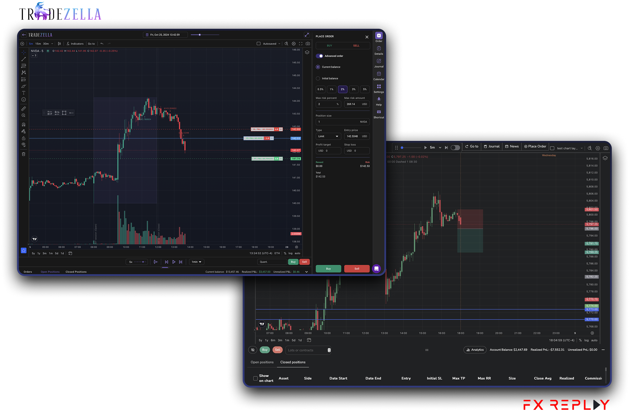 TradeZella vs. FXReplay Backtesting